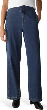 Eileen Fisher Wide Leg Denim Pants