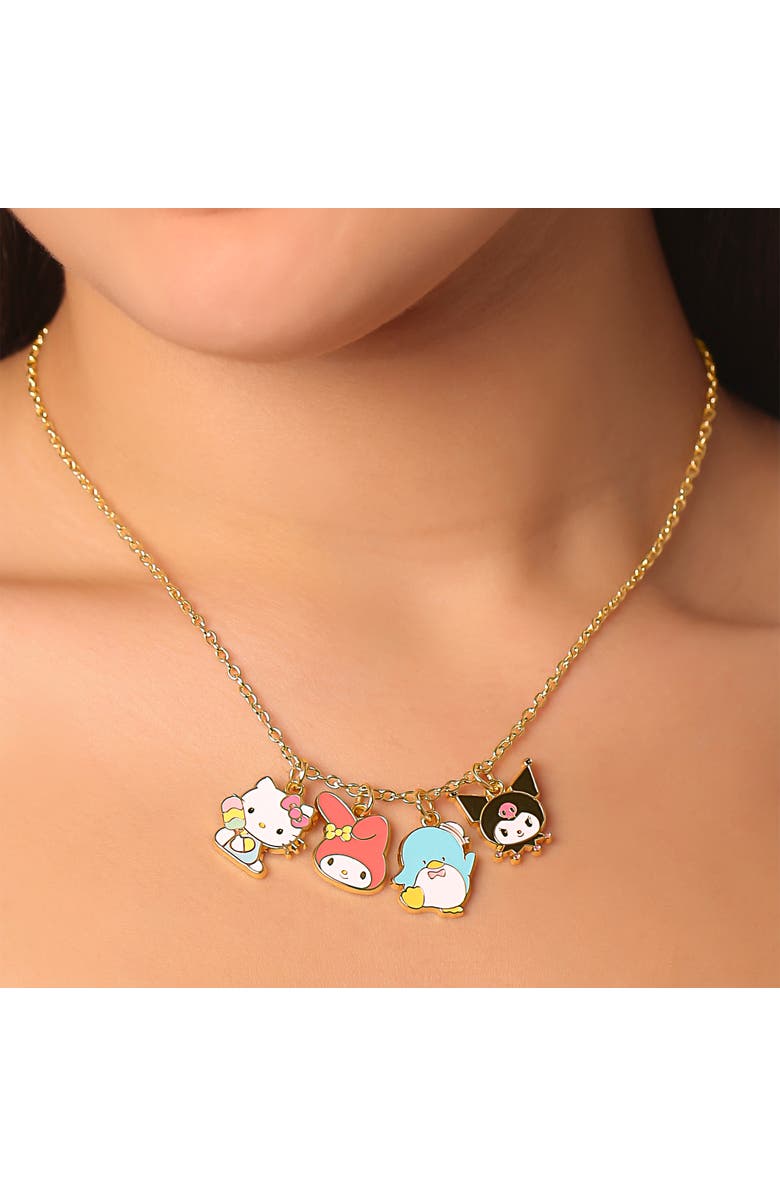 Hello Kitty & Friends Charm Set DIY With Necklace Chain, Alternate, color, Gold