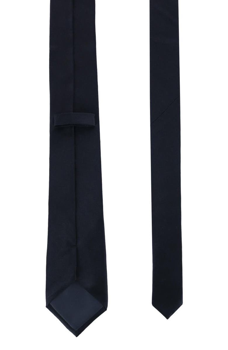 Trafalgar Sutton Silk X-Long Tie, Alternate, color, Black