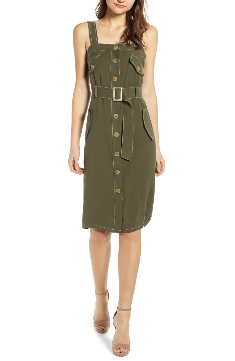 CHRISELLE LIM COLLECTION Chriselle Lim Sandrine Safari Dress, Main, color,