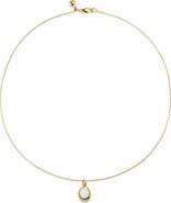 Monica Vinader Birthstone Locket Pendant Necklace