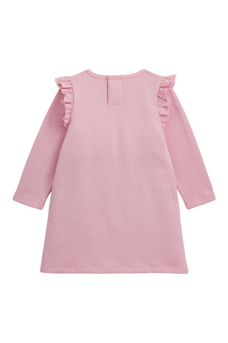 Kids' Fidget Pocket Long Sleeve Ruffle Dress, Alternate, color, PINK
