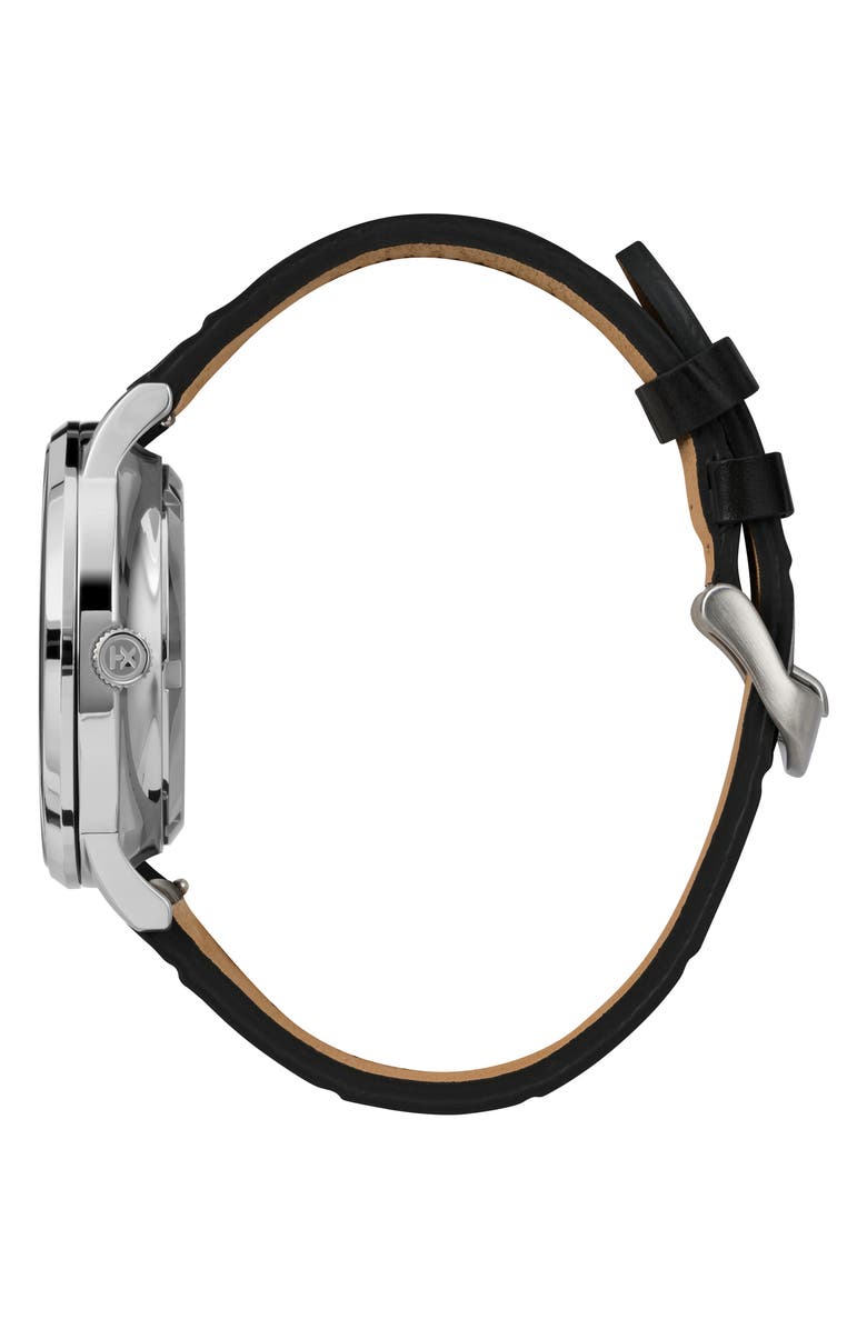 Timex<sup>®</sup> Waterbury Automatic Leather Strap Watch, 40mm, Alternate, color,