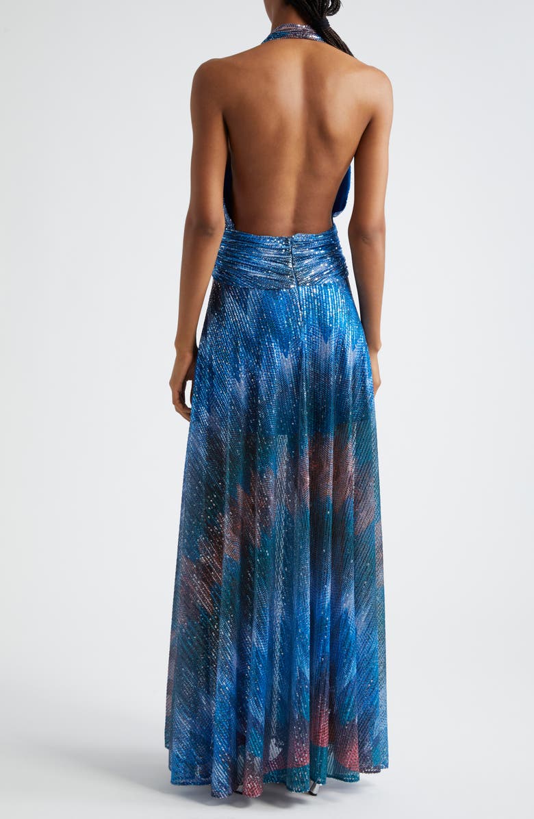 Ramy Brook Reyna Chevron Sequin Maxi Dress | Nordstrom