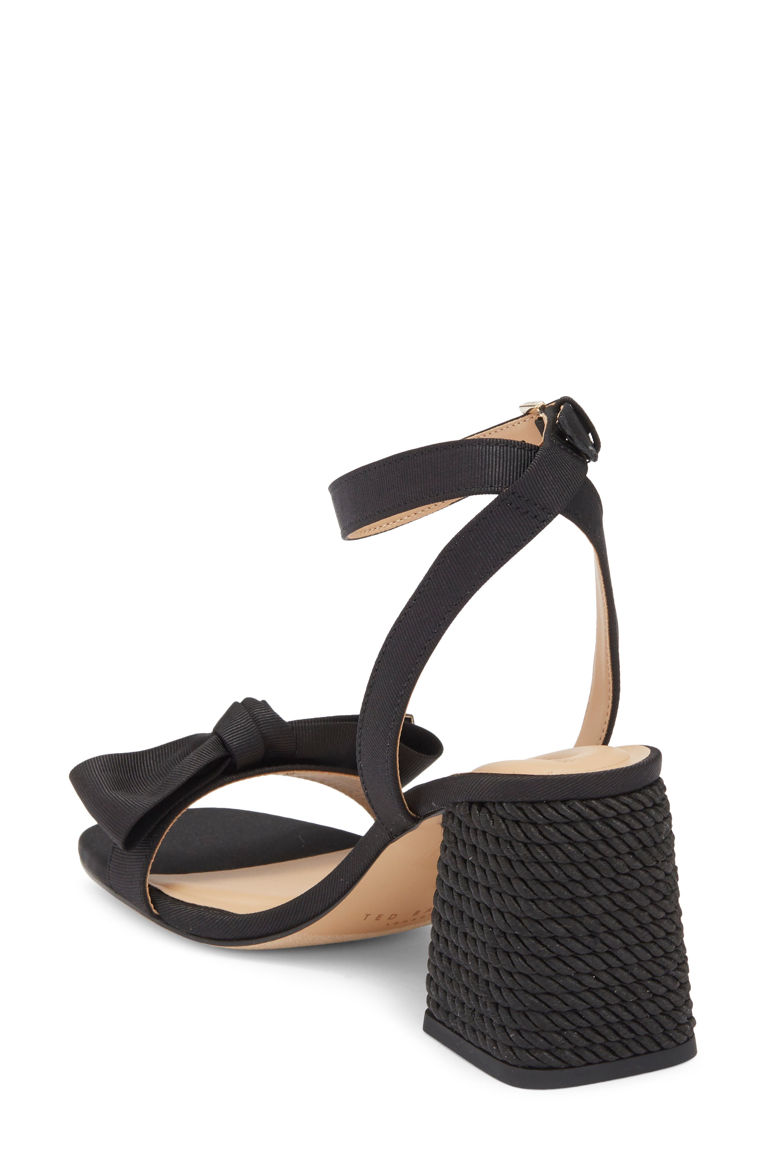 Ted Baker London Giana Block Heel Sandal, Alternate, color, Black