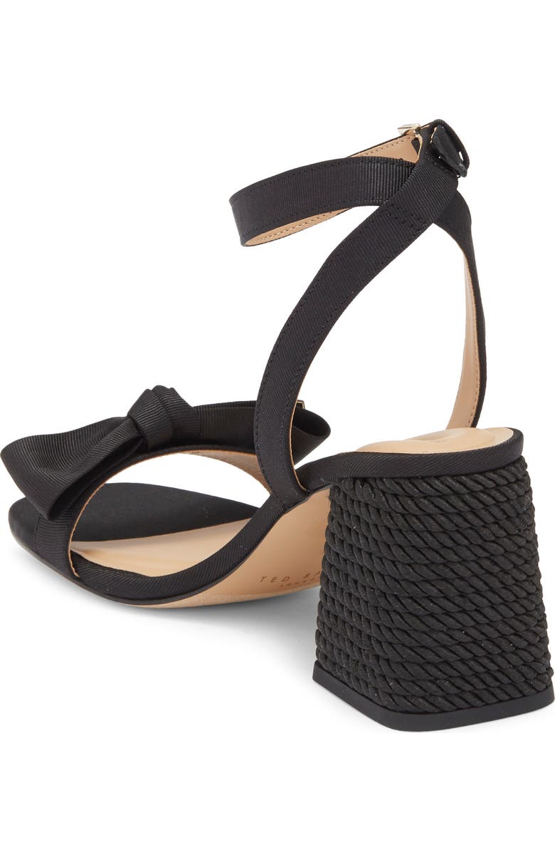 Ted Baker London Giana Block Heel Sandal, Alternate, color, Black