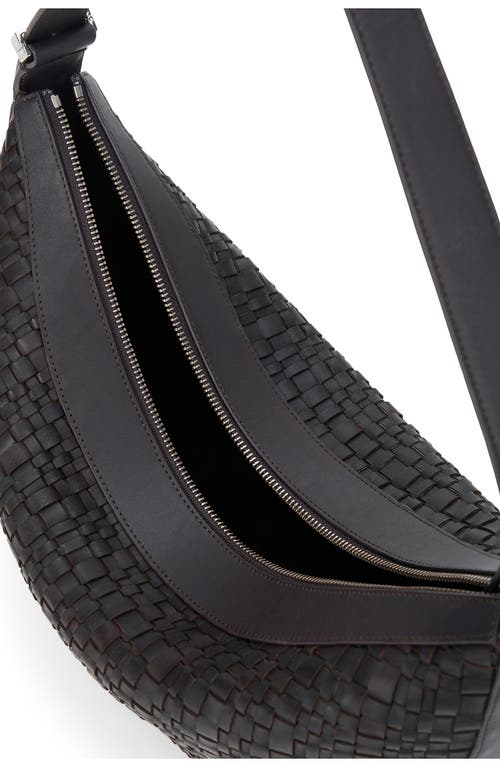 Staud Large Demy Woven Leather Hobo Bag