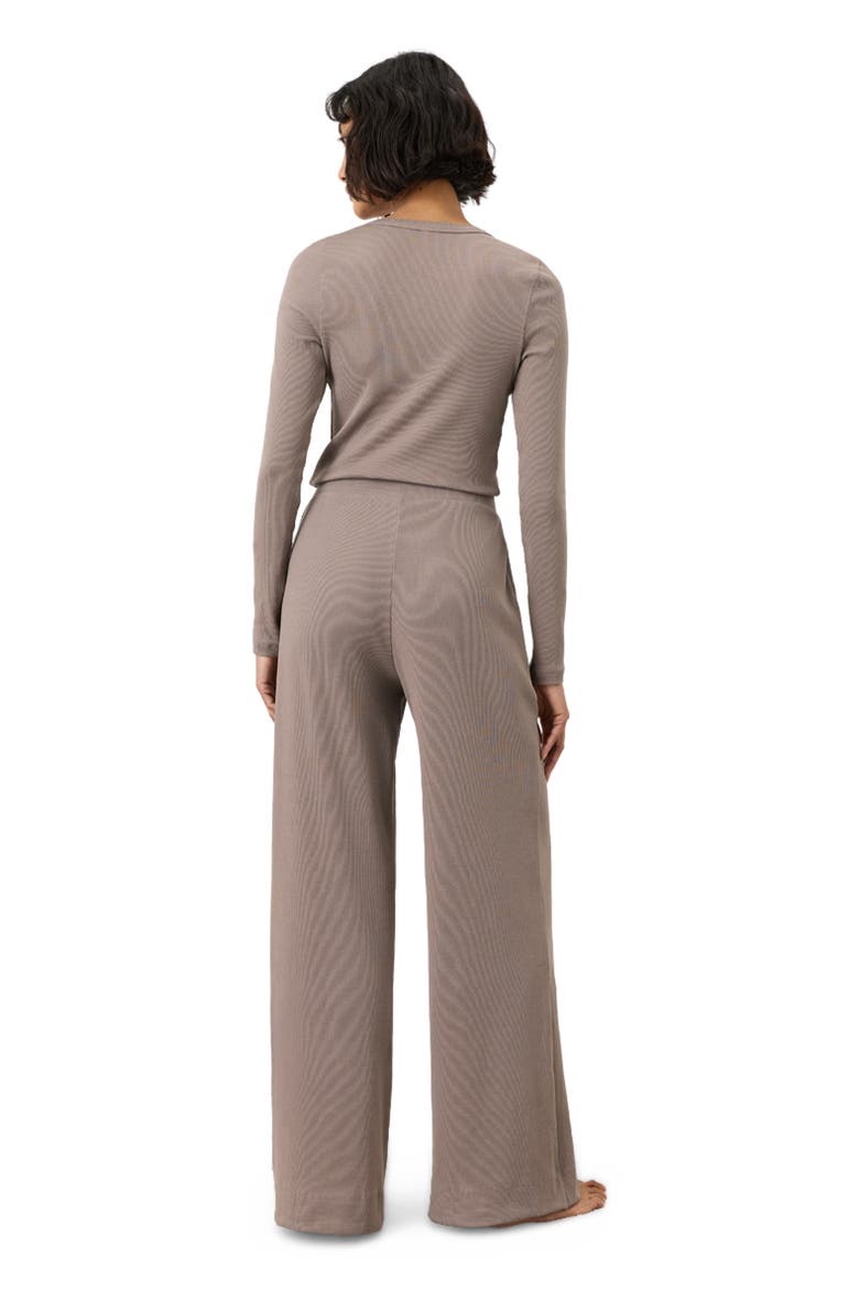 Dream Rib Slim Henley Made With Organic Cotton, Alternate, color, Cinder