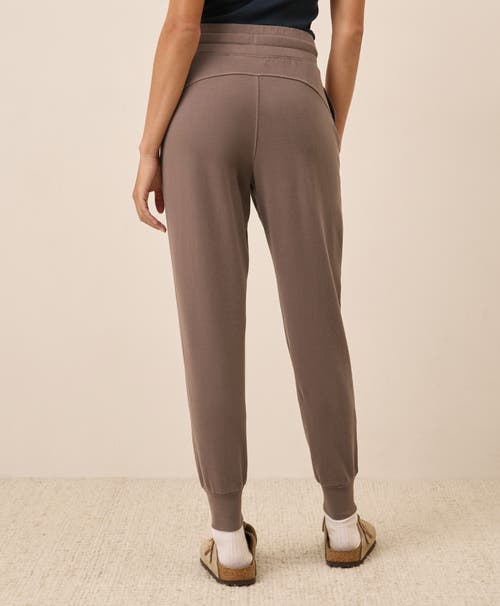 Pact Organic Cotton Cloudknit Jogger In Brown