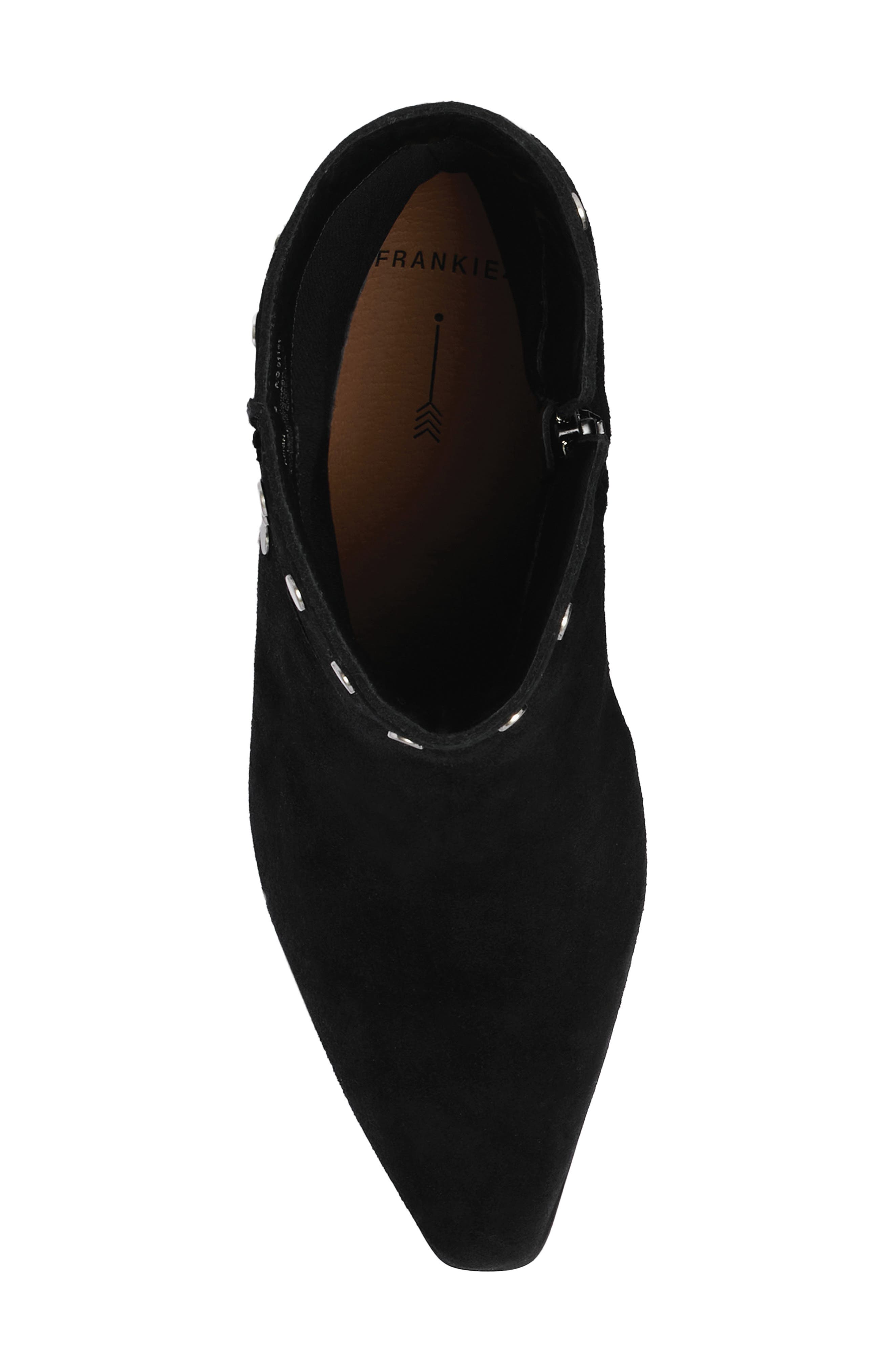 Reign Studded Pointed Toe Bootie, Alternate, color, BLACK SUEDE STUD