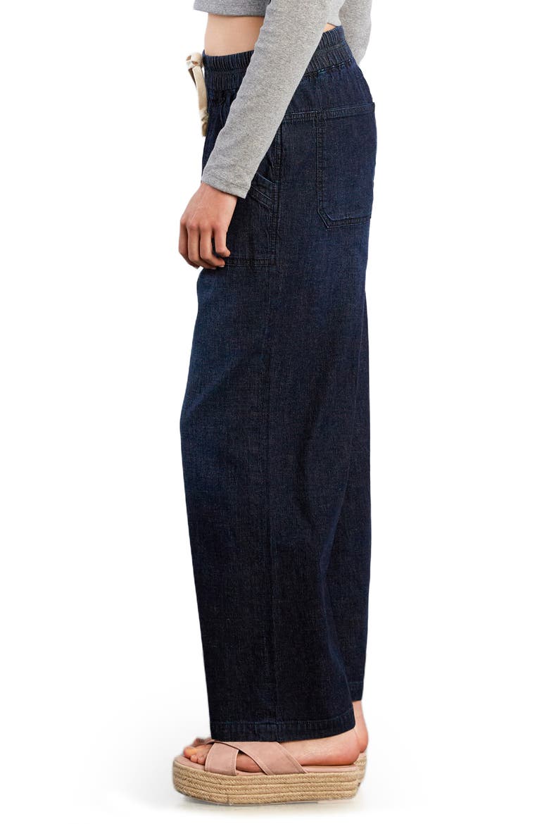 Wide Leg Drawstring Jeans, Alternate, color, STITCH BLUE