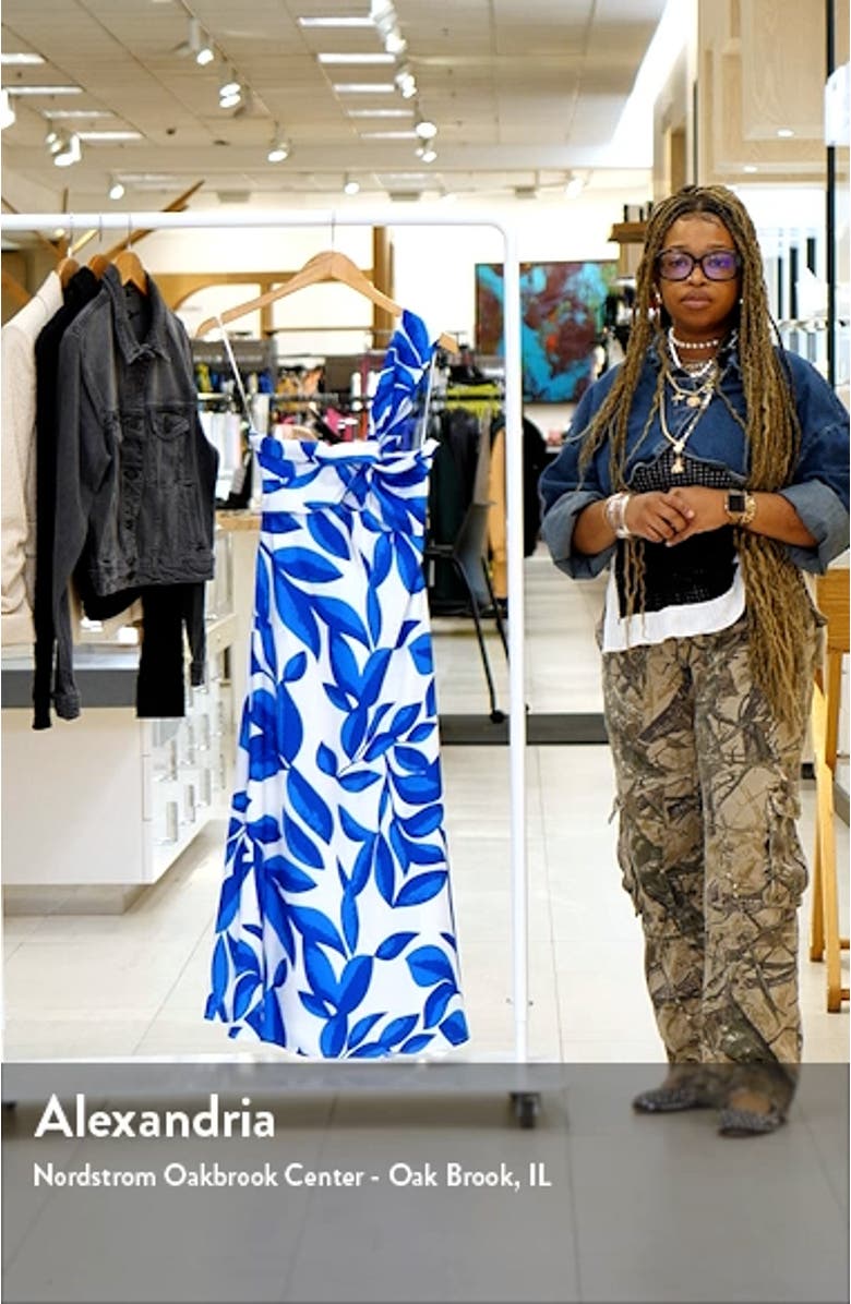 Freddie Cutout One-Shoulder Midi Dress, sales video thumbnail