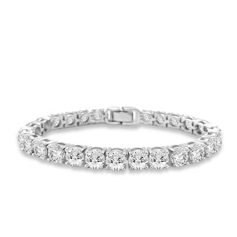 Luxe G Color 15 Carat Tennis Bracelet Four Prong Bracelet