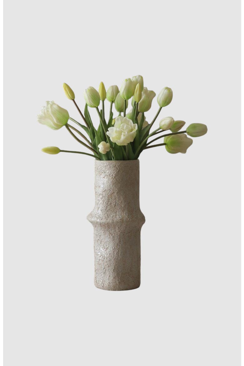 White Tulip Bouquet Mixed, Alternate, color, White