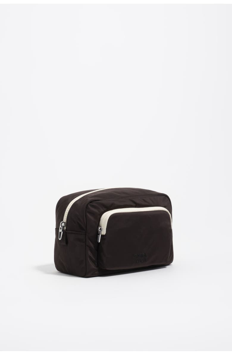 Bimba y Lola Large Nylon Makeup Case, Main, color, Charcoal