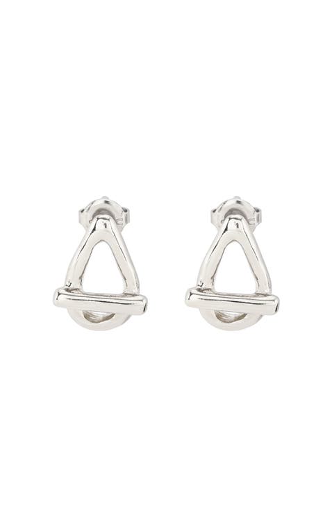 Drop Oval Link Shaped Earrings