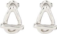 UNODE50 Drop Oval Link Shaped Earrings