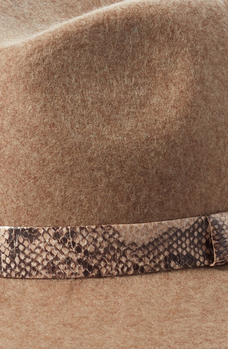 Treasure & Bond Snakeskin Trim Wool Panama Hat, Alternate, color, 