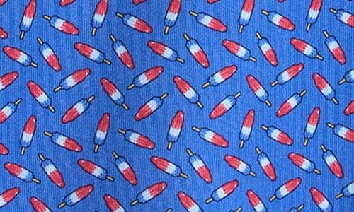 Vineyard Vines Kids' Print Polo In Blue