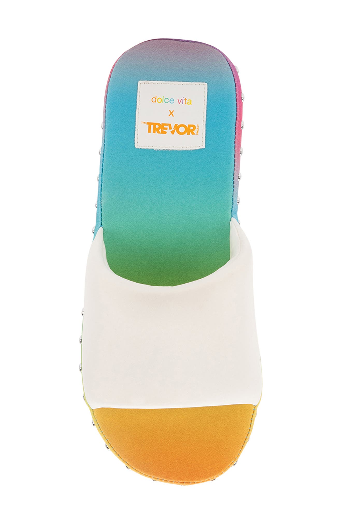 Dolce Vita x The Trevor Project Mochi Pride Slide Sandal, Alternate, color, 