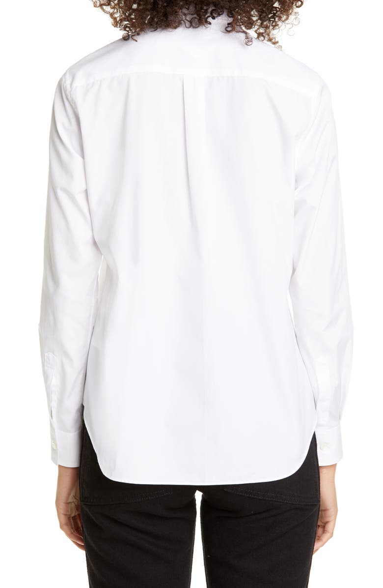 Comme des Garçons Ruffle Cotton Shirt, Alternate, color, 