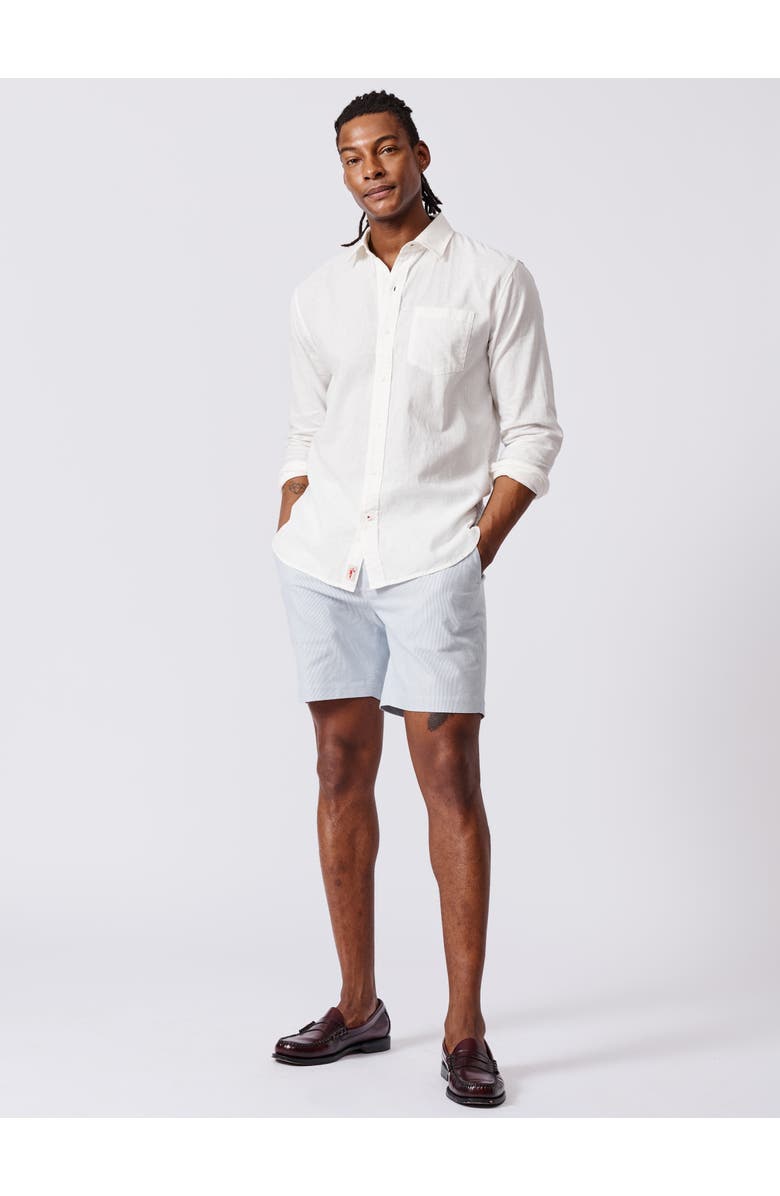 Aubin Grainsby Linen Cotton Relaxed Shirt, Alternate, color, White