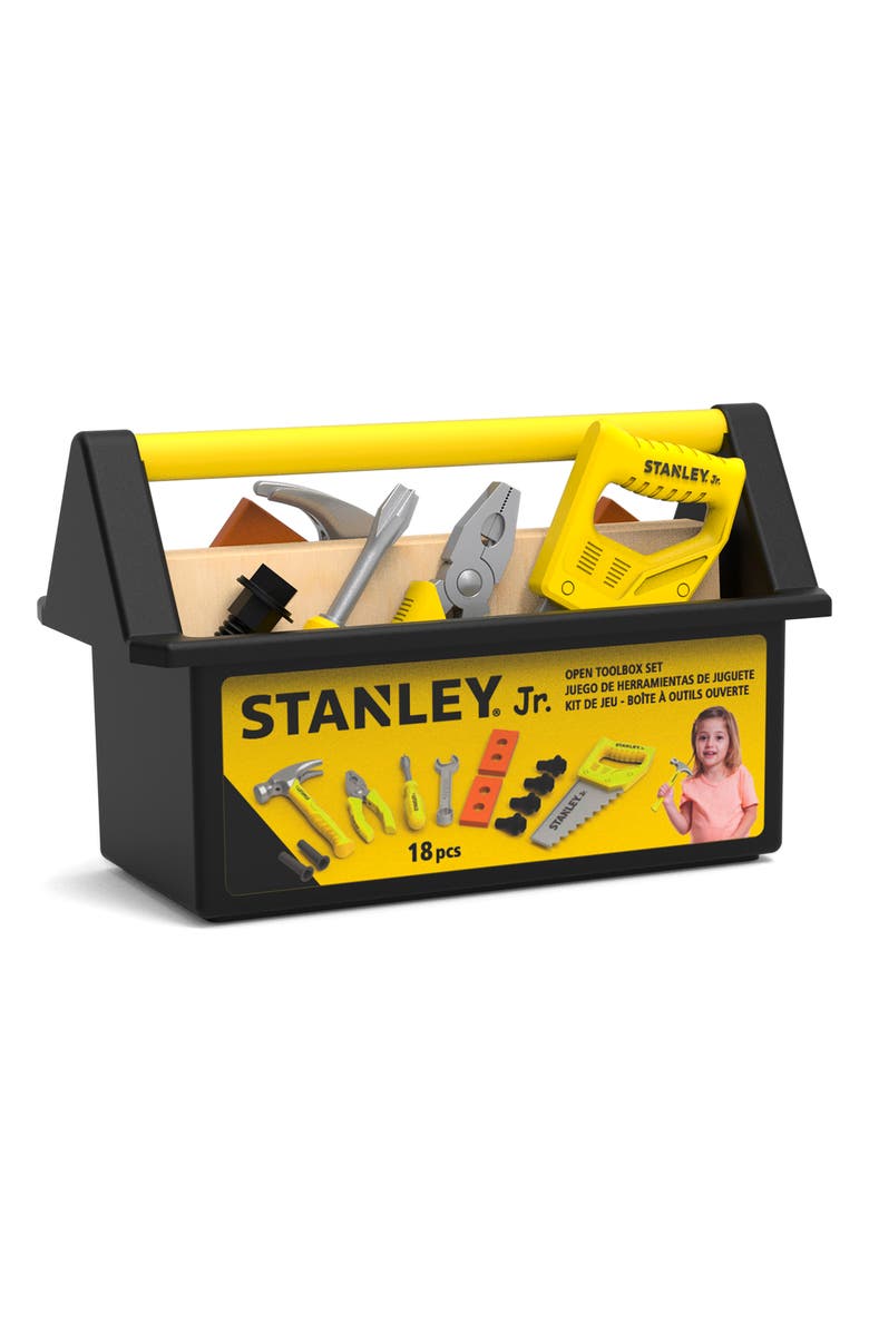 Stanley Jr. 20-Piece Toy Toolbox Set, Main, color, Yellow & Black