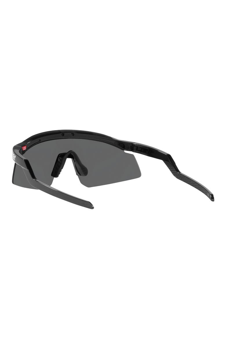 Hydra 37mm Prizm™ Semirimless Wrap Shield Sunglasses, Alternate, color, BLACK