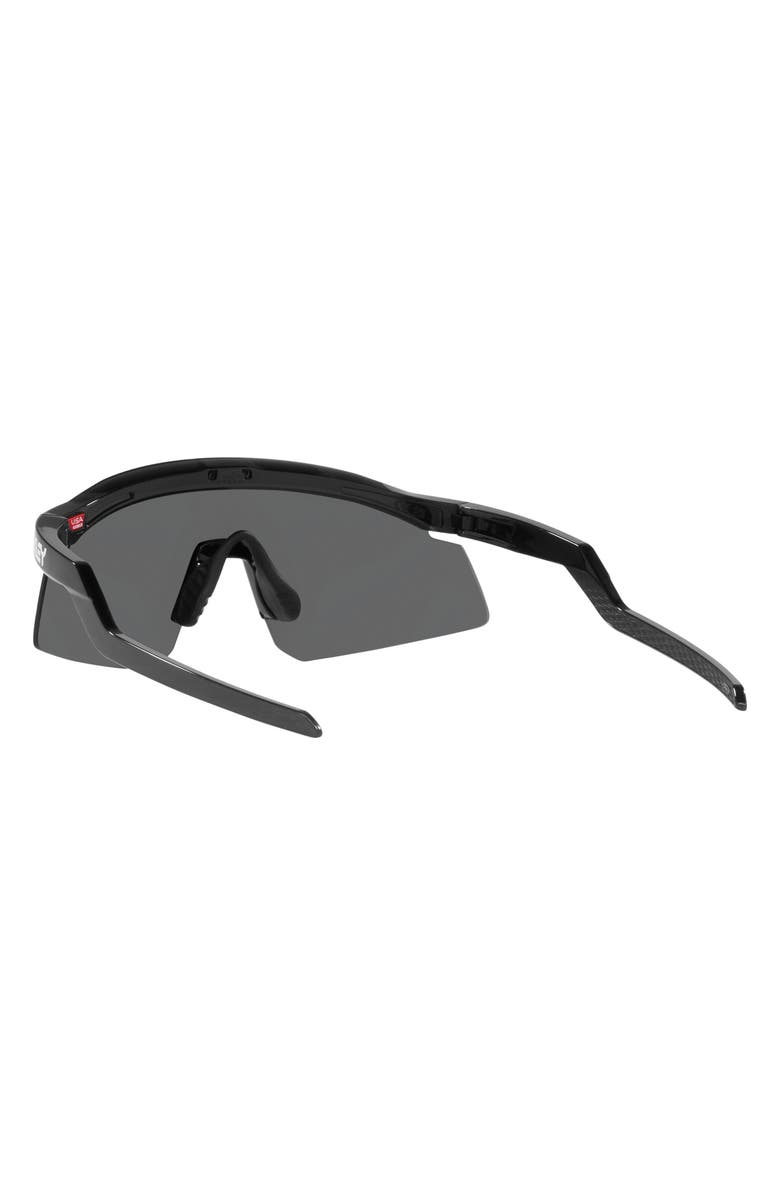 Oakley Hydra 37mm Prizm<sup>™</sup> Semirimless Wrap Shield Sunglasses, Alternate, color, Black