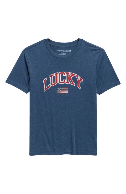 Kids' Flag Logo Graphic T-Shirt