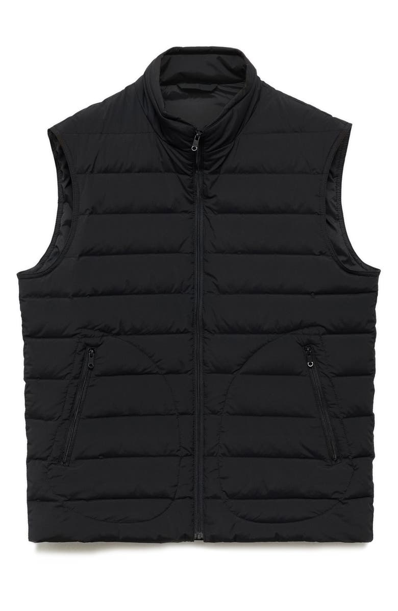 MANGO Water Repellent Quilted Down Vest, Main, color, 
