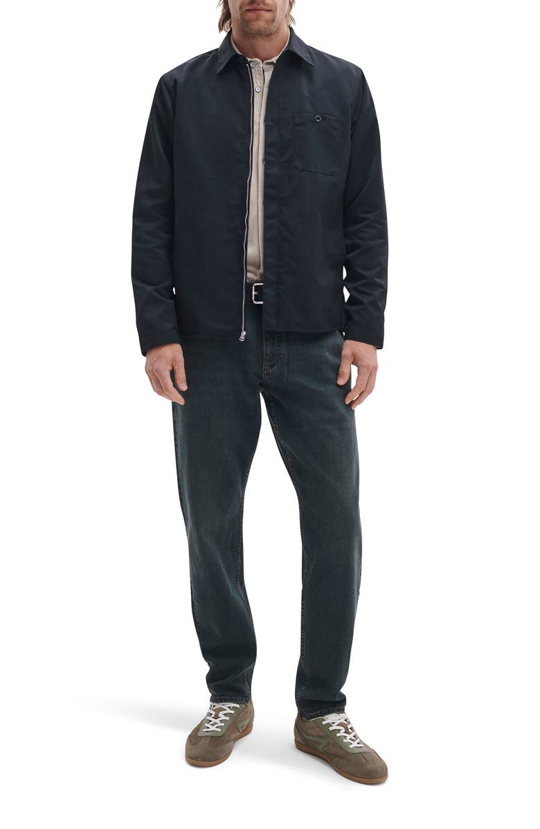 rag & bone Karl Zip Shirt Jacket, Alternate, color, Black