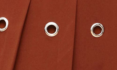 Avec Les Filles Pleated Grommet Miniskort In Rust