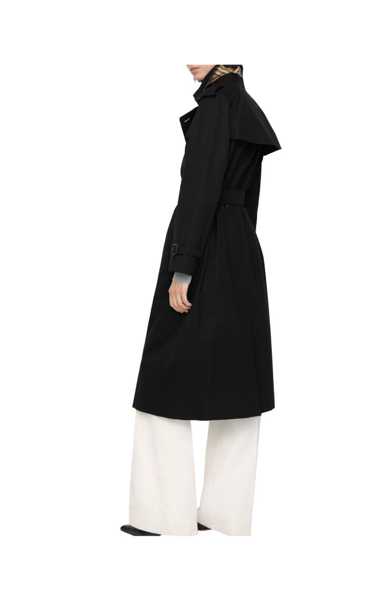 Burberry Long Waterloo Heritage Trench Coat, Alternate, color, Black