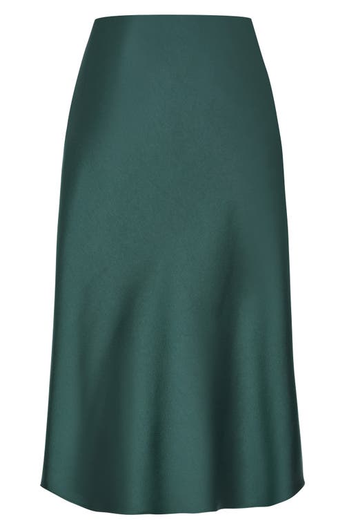 City Chic Miranda Midi Skirt In Green
