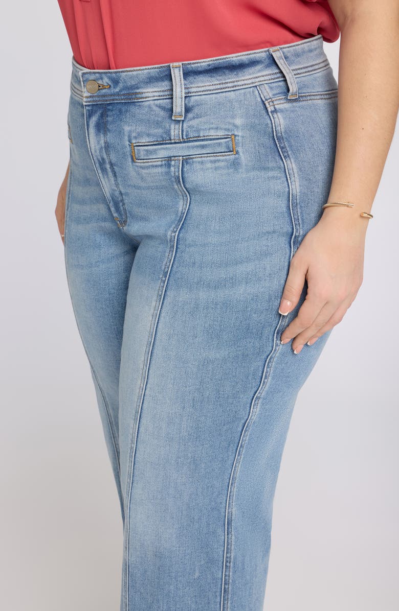 NYDJ Teresa Seamed Ankle Wide Leg Jeans, Alternate, color, Mist Springs