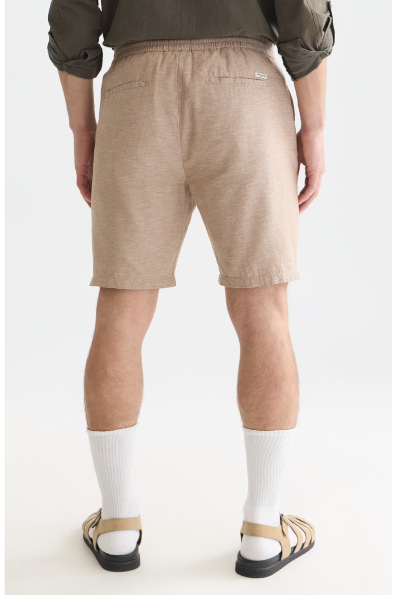 Regular Fit Cotton & Linen Chino Shorts, Alternate, color, AMPHORA
