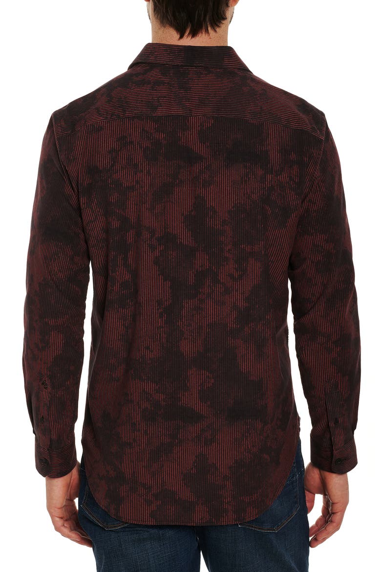 Nara Park Cotton Corduroy Button-Up Shirt, Alternate, color, RED