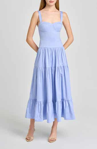 Melinda Sweetheart Neck Midi Dress