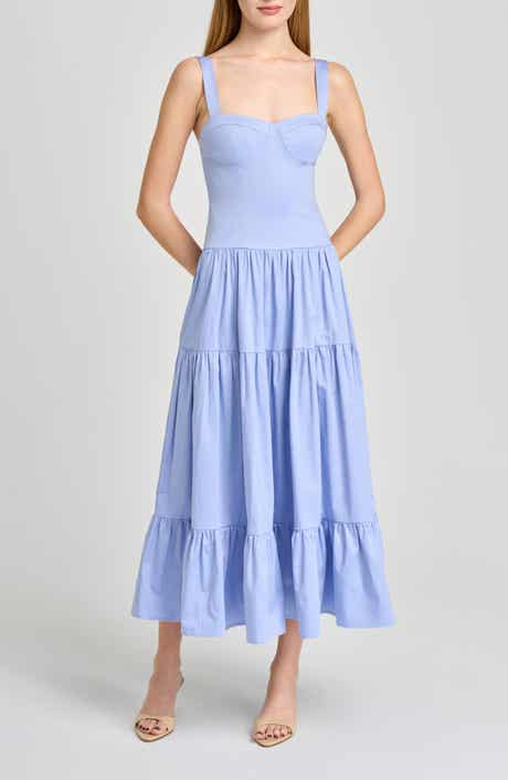 Melinda Sweetheart Neck Midi Dress