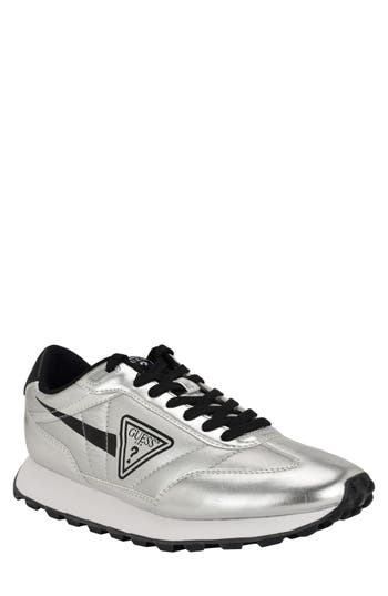 Guess Dorion Sneaker In Silver