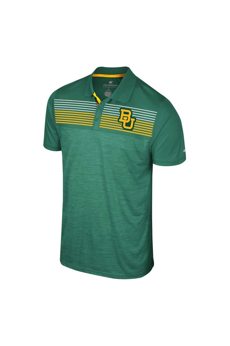 Men's Colosseum Green Baylor Bears Langmore Polo, Alternate, color, Green