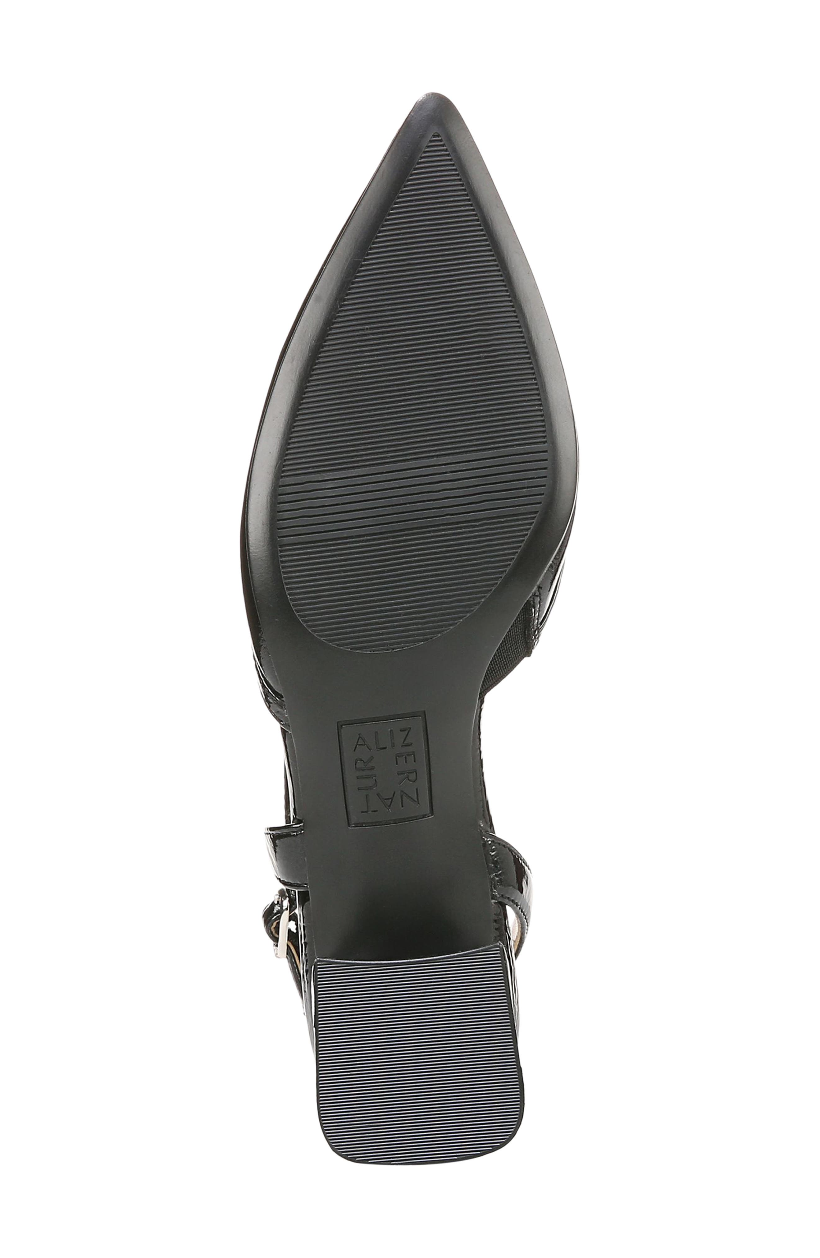 Naturalizer Mila Pointed Toe Slingback Pump, Alternate, color, Black