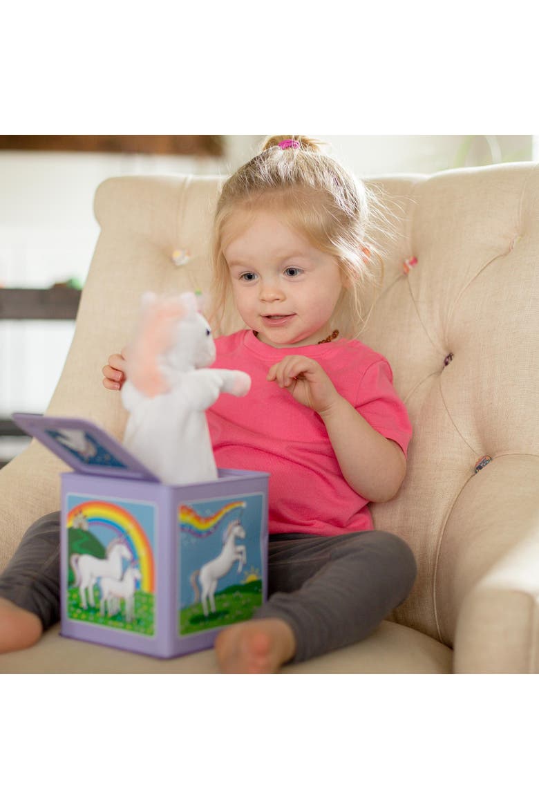 Unicorn Jack in The Box Toy, Alternate, color, Multicolored