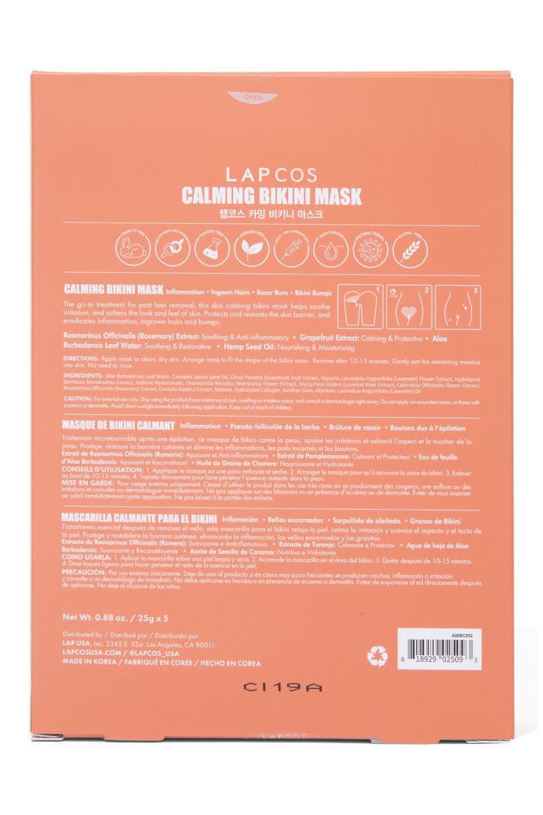 Calming Bikini Mask 5-Pack, Alternate, color, NONE