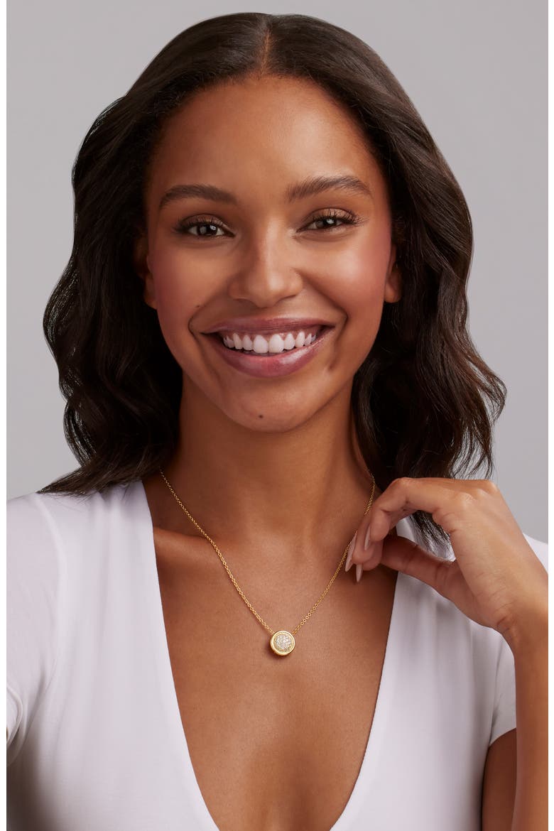 Meridian Pavé Diamond Pendant Necklace, Alternate, color, GOLD