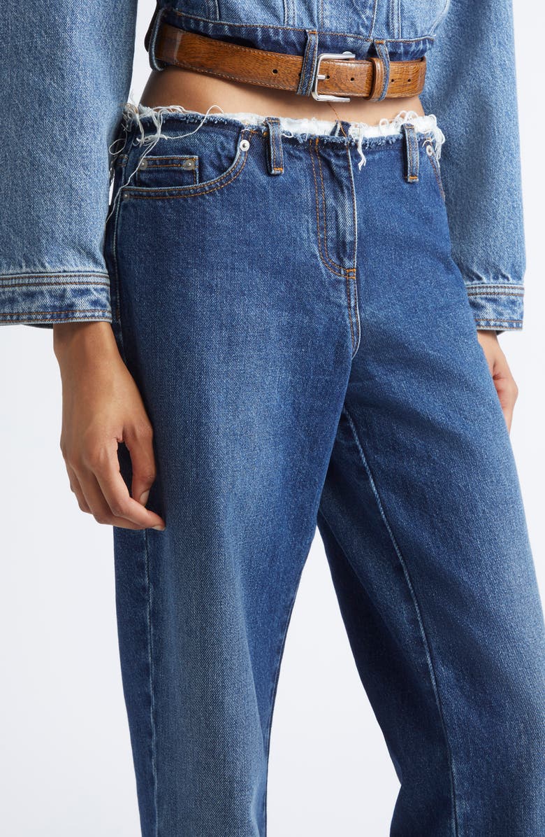 JULIE KEGELS Po Straight Leg Jeans, Alternate, color, Dark Blue