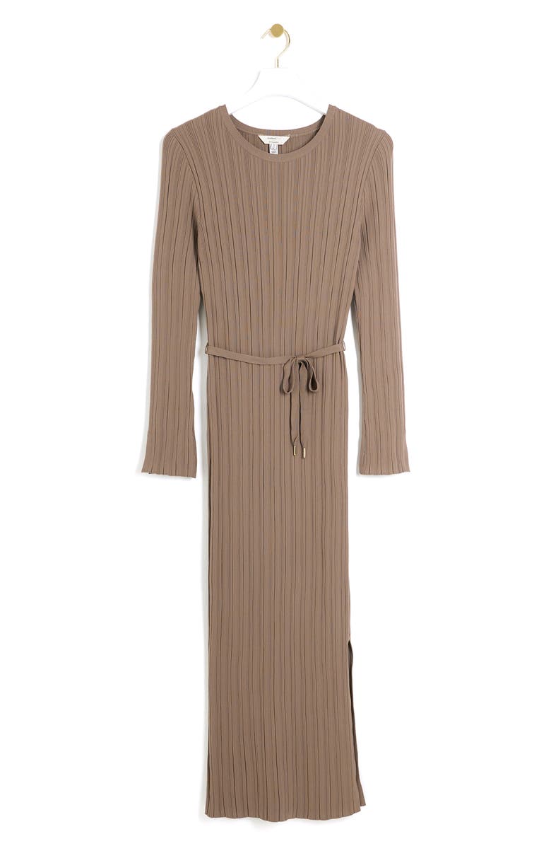 River Island Long Sleeve Variegated Rib Knit Dress, Alternate, color, 