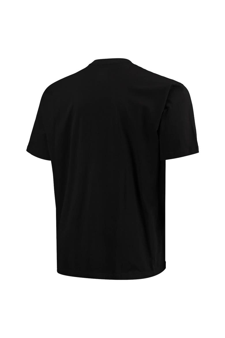 Men's New Era Black Arizona Cardinals Big & Tall 2-Hit T-Shirt, Alternate, color, Black