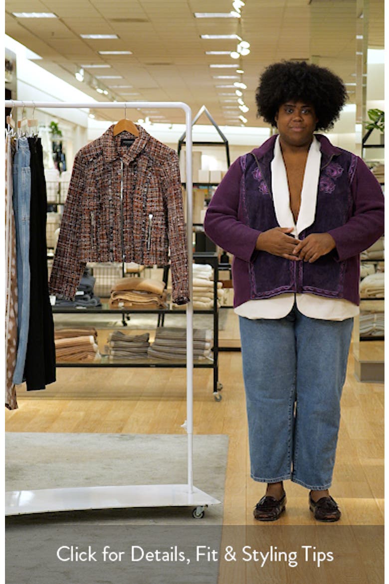 Fringe Tweed Zip Jacket video